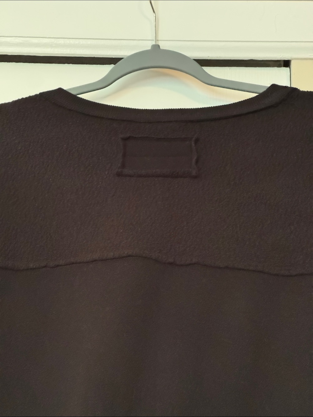 Black Fleece Crewneck Pocket Sweatshirt - Picture 7 of 7